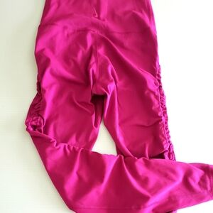 Nike Pink Performance Leggings with Ruching